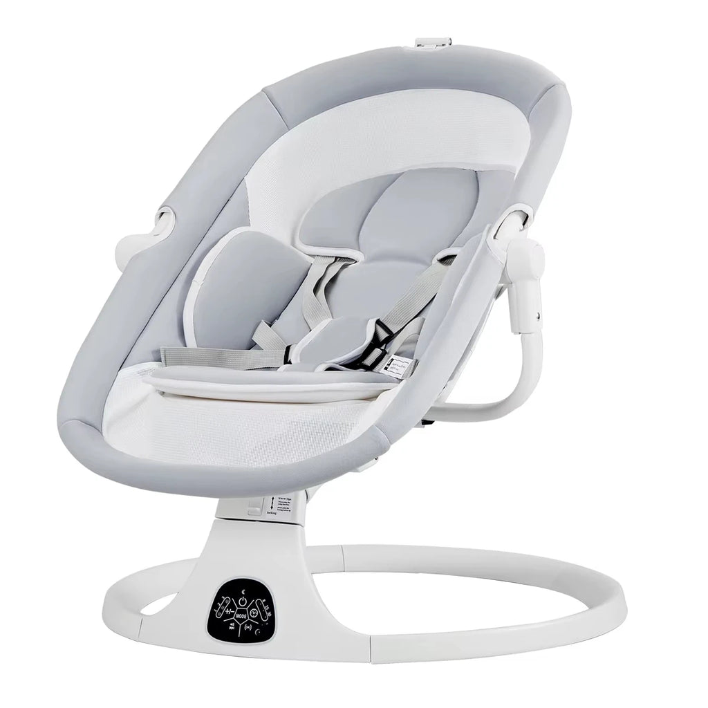 Electric Baby Rocker Swing with Music Remote Control Canopy Auto Baby Swing Baby Cradle Bed