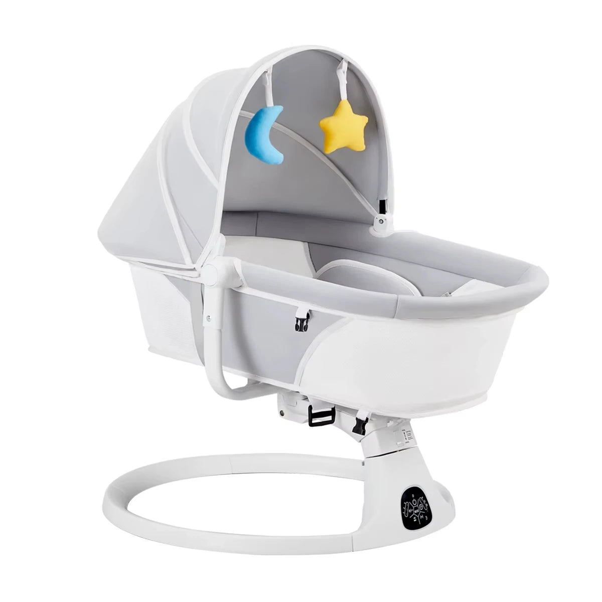 Electric Baby Rocker Swing with Music Remote Control Canopy Auto Baby Swing Baby Cradle Bed