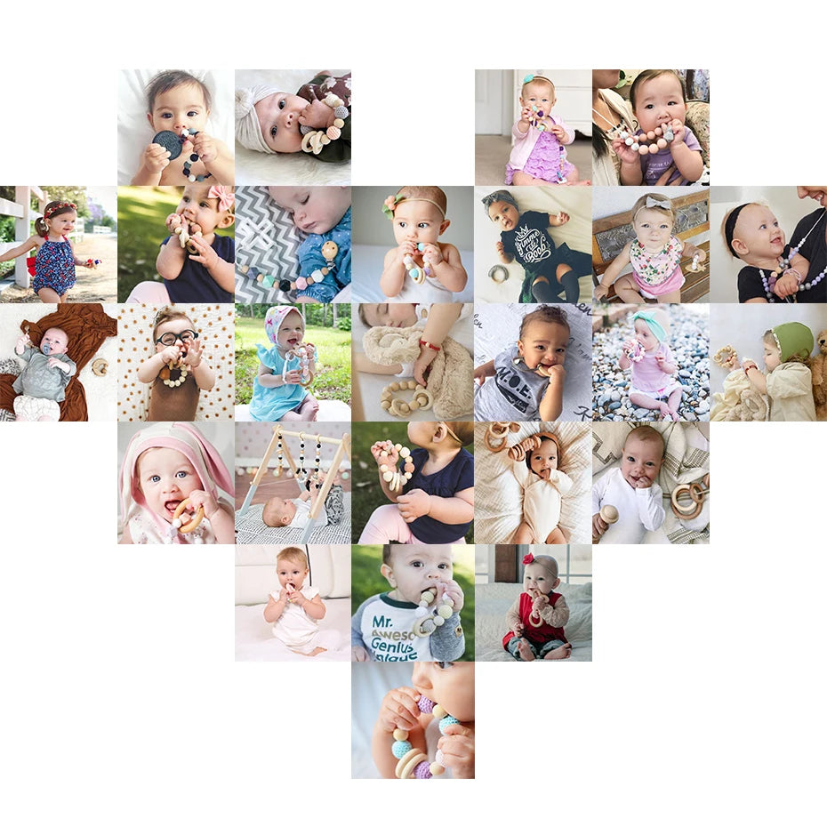 Baby Wooden Toys Play Gym Ordic Baby Room Decor Wood Nursery Sensory Toy Gift Nursing Toys Shower Gifts Room Decor Newborn Toys