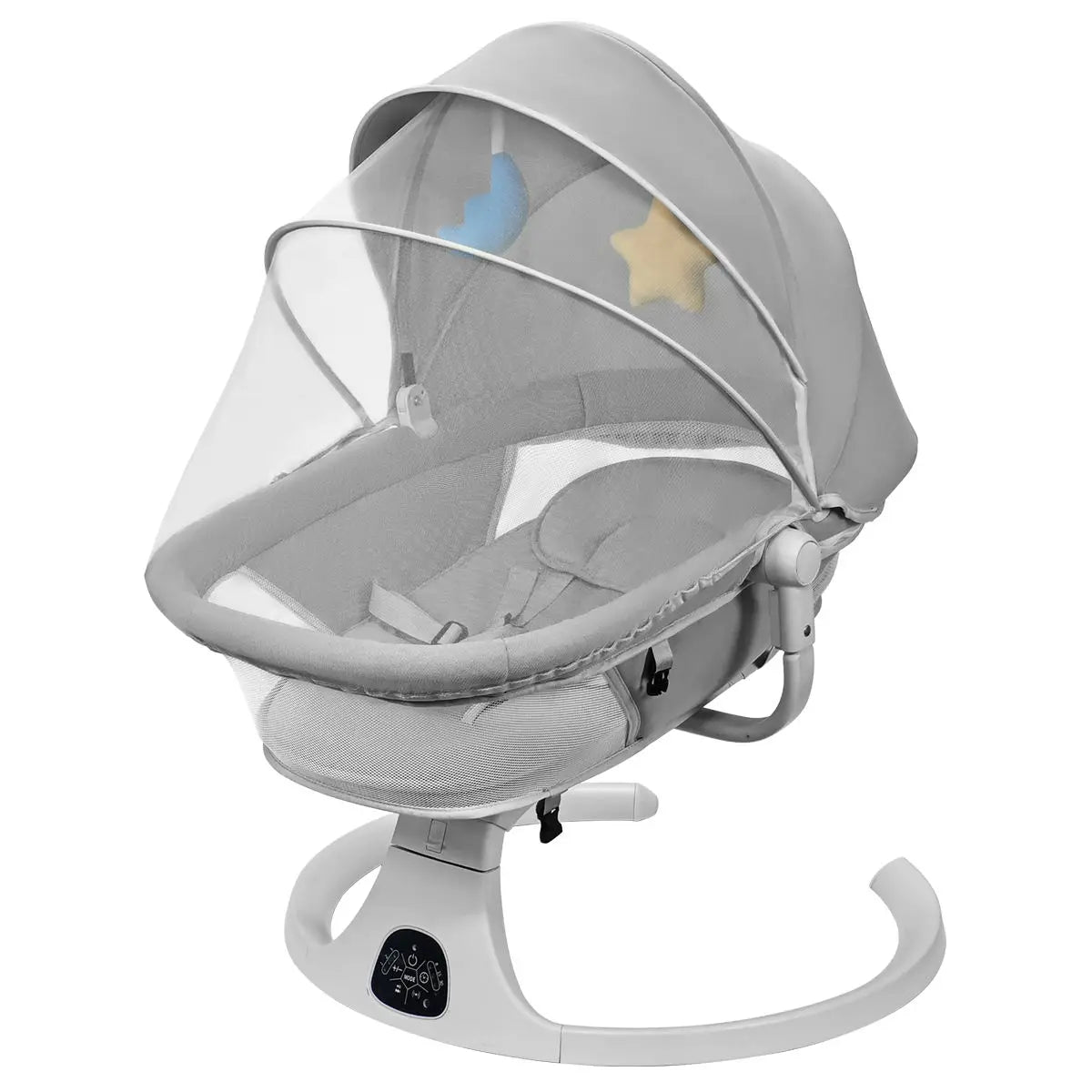 Electric Baby Rocker Swing with Music Remote Control Canopy Auto Baby Swing Baby Cradle Bed