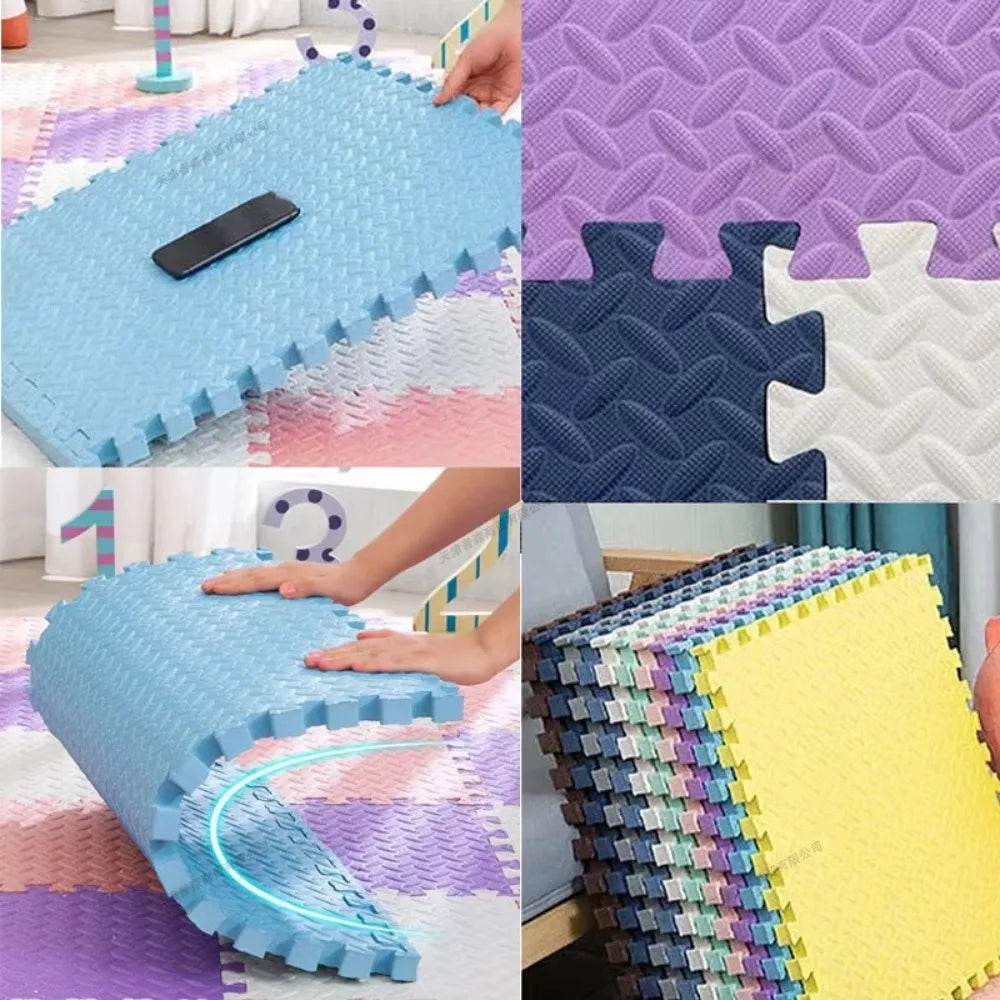 8Pcs 60x60cm Baby Play Mat Thickness 2.5cm Foam Interlocking Floor Protector Mat for Kids Nursery Soft Puzzle Mats for Children
