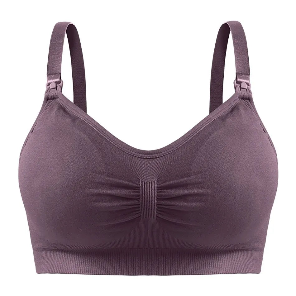 Maternity Nursing Bras Detachable Breathable Breastfeeding Pregnant Women Seamless Underwear Breast Feeding Plus Size Bralette