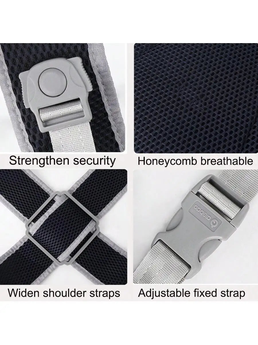 Baby Mesh Carrier, Front-Facing Carrier - Horizontal Carrier with Waist Support, Mesh Design for Better Breathability, Cross-Back Design, Adjustable Shoulder Straps, Lightweight for All Seasons - Multifunctional Front and Bac