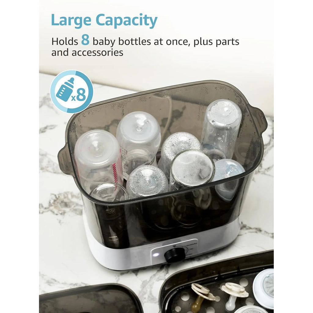 Large Capacity Baby Bottle Sterilizer And Dryer 2-in-1 Electric Steam Sterilization Machine for Infant Kids Feeding Newborn