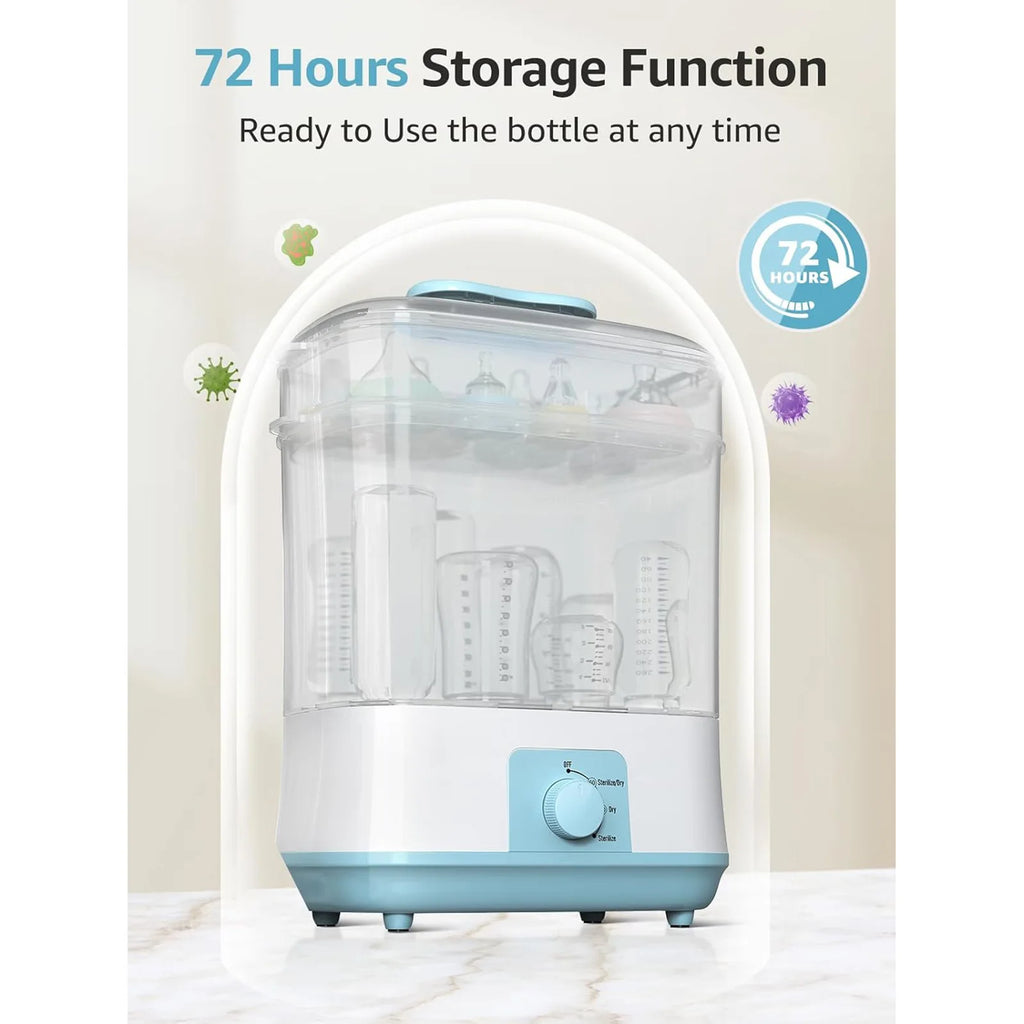 Large Capacity Baby Bottle Sterilizer And Dryer 2-in-1 Electric Steam Sterilization Machine for Infant Kids Feeding Newborn