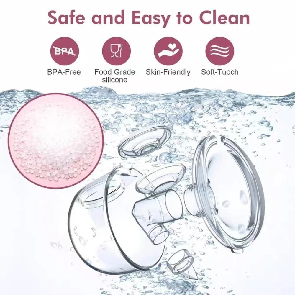 180ML Capacity Electric Breast Pump High Suction Massage Painless Hands Free Breast Pump Intelligent Integrated