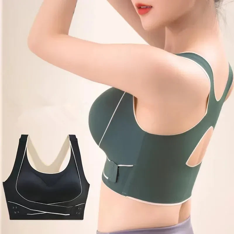 Posture Correction Bra Seamless Women's Underwear adjustable Push Up Brassiere Shockproof Sports Vest Corset Back Bralette