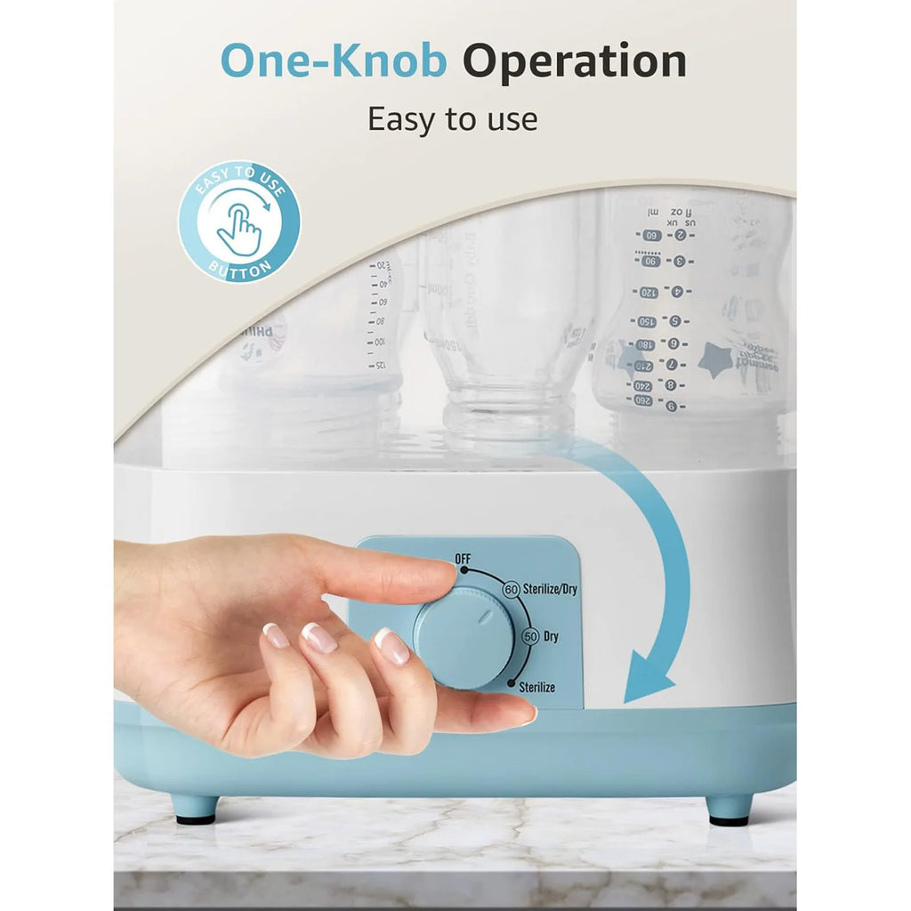 Large Capacity Baby Bottle Sterilizer And Dryer 2-in-1 Electric Steam Sterilization Machine for Infant Kids Feeding Newborn