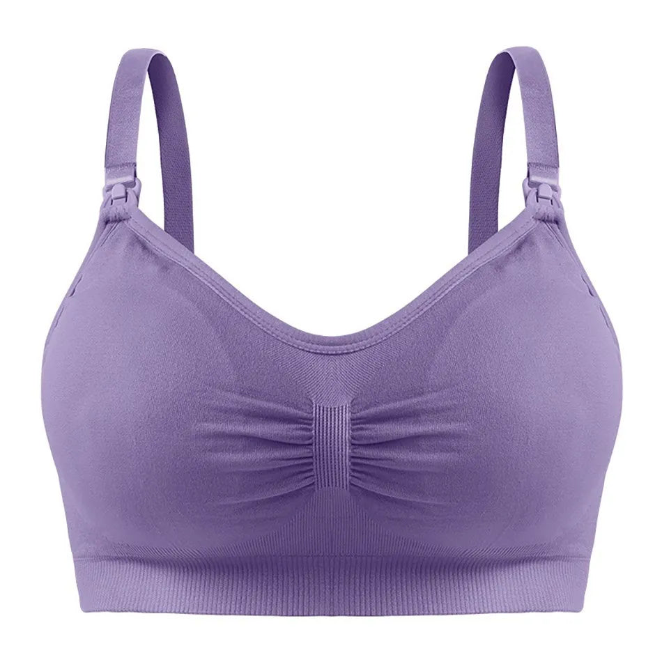 Maternity Nursing Bras Detachable Breathable Breastfeeding Pregnant Women Seamless Underwear Breast Feeding Plus Size Bralette