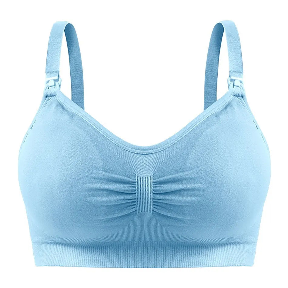 Maternity Nursing Bras Detachable Breathable Breastfeeding Pregnant Women Seamless Underwear Breast Feeding Plus Size Bralette