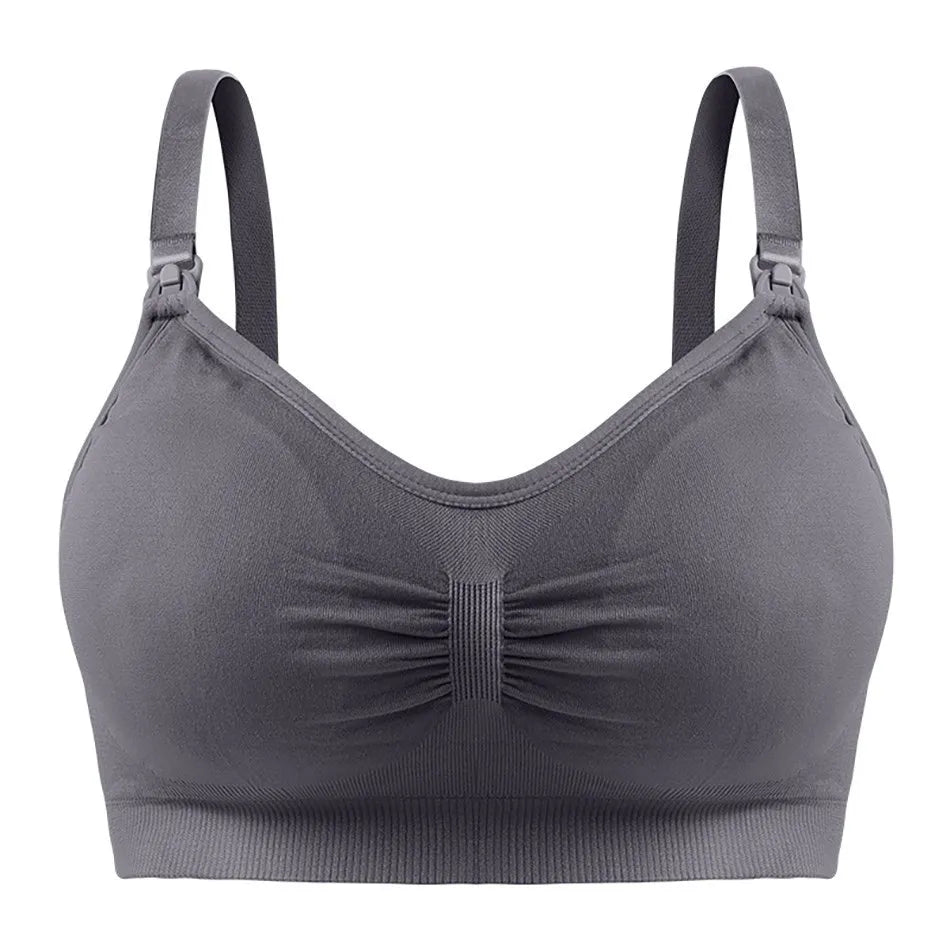 Maternity Nursing Bras Detachable Breathable Breastfeeding Pregnant Women Seamless Underwear Breast Feeding Plus Size Bralette