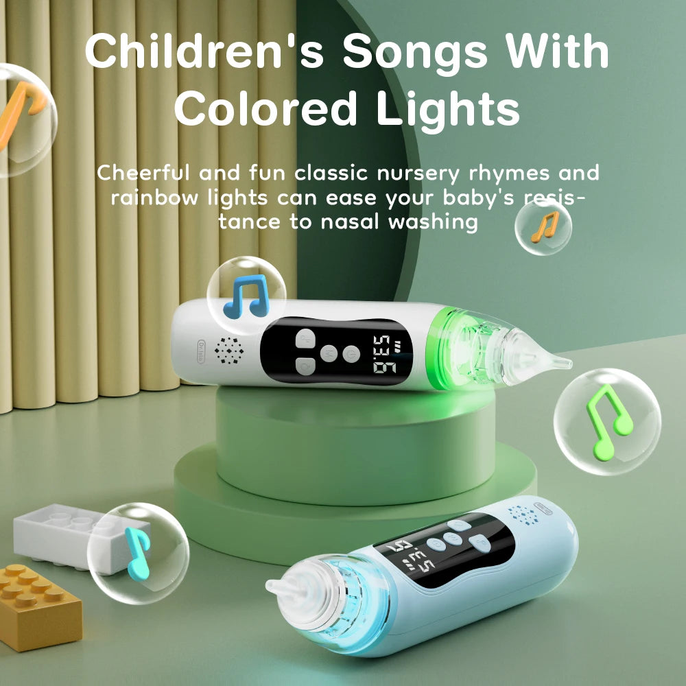 MAMIJOY Baby Nose Cleaner Electric Nasal Absorber Silent Baby Obstruction Rhinitis Cleaner Nasal Aspirator For Newborn U94＆U90