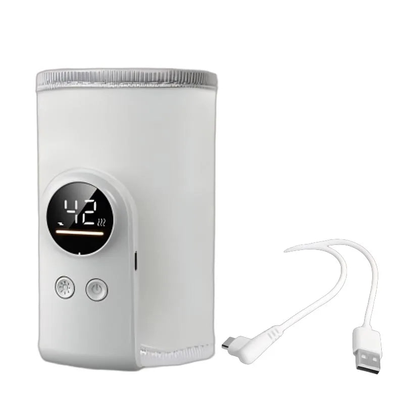 USB Baby Milk Warmer Baby Nursing Cup Heater Portable Smart Temperature Control Bottle Warmer Sleeve Outdoor Travel Accessories