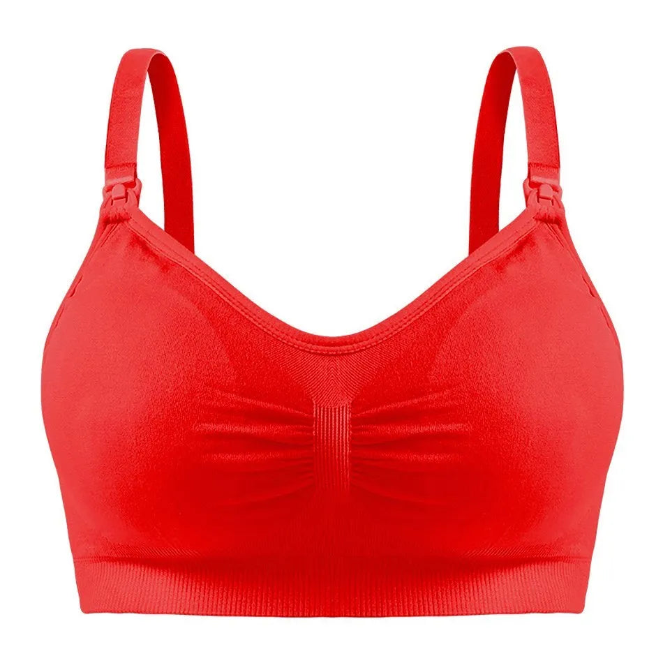 Maternity Nursing Bras Detachable Breathable Breastfeeding Pregnant Women Seamless Underwear Breast Feeding Plus Size Bralette