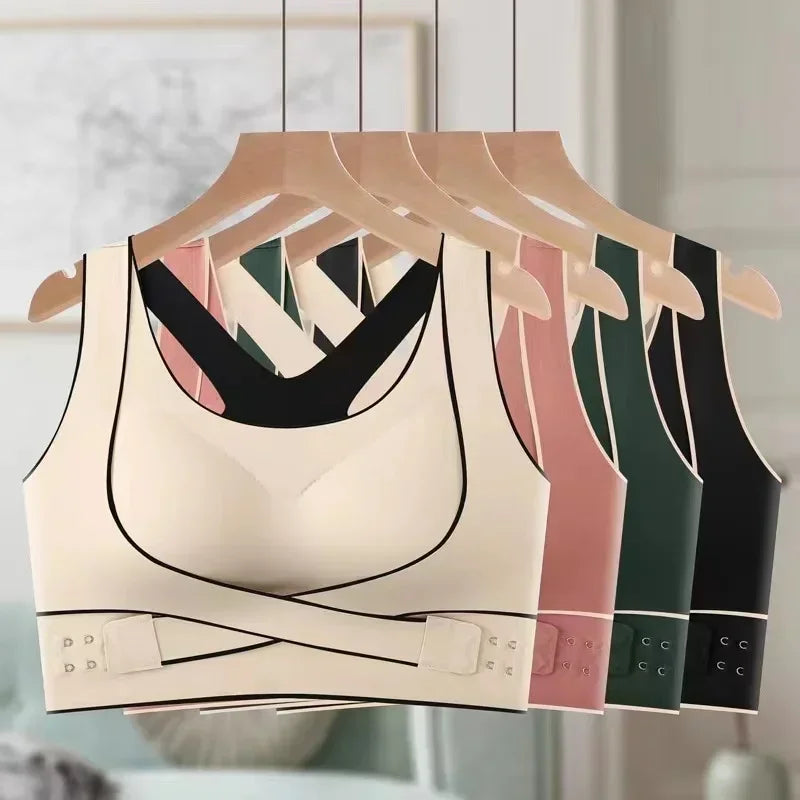 Posture Correction Bra Seamless Women's Underwear adjustable Push Up Brassiere Shockproof Sports Vest Corset Back Bralette