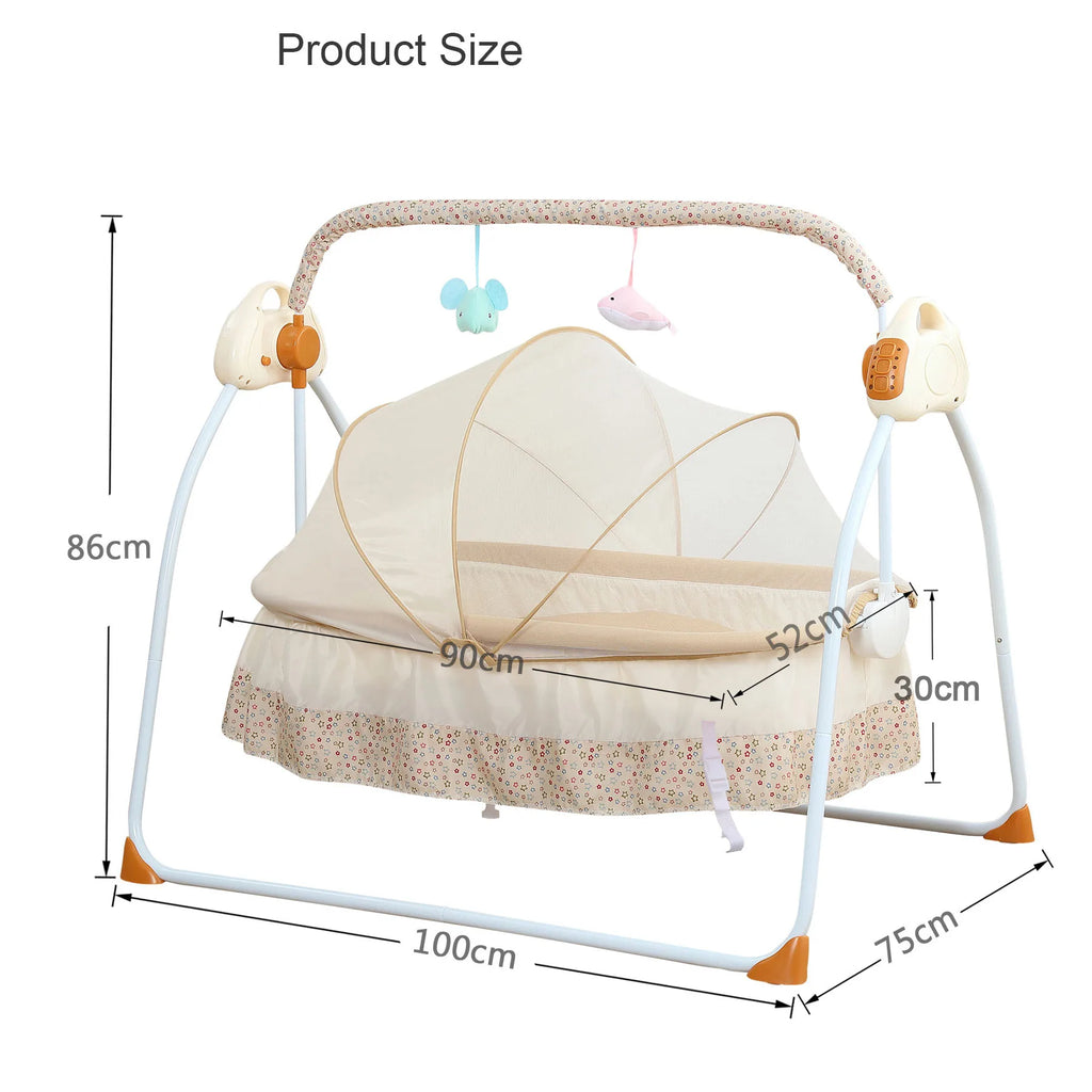 Bed Swing Sway Crib  Baby Cradle Kids Cribs Factory Production Multi Functional  Electric Baby