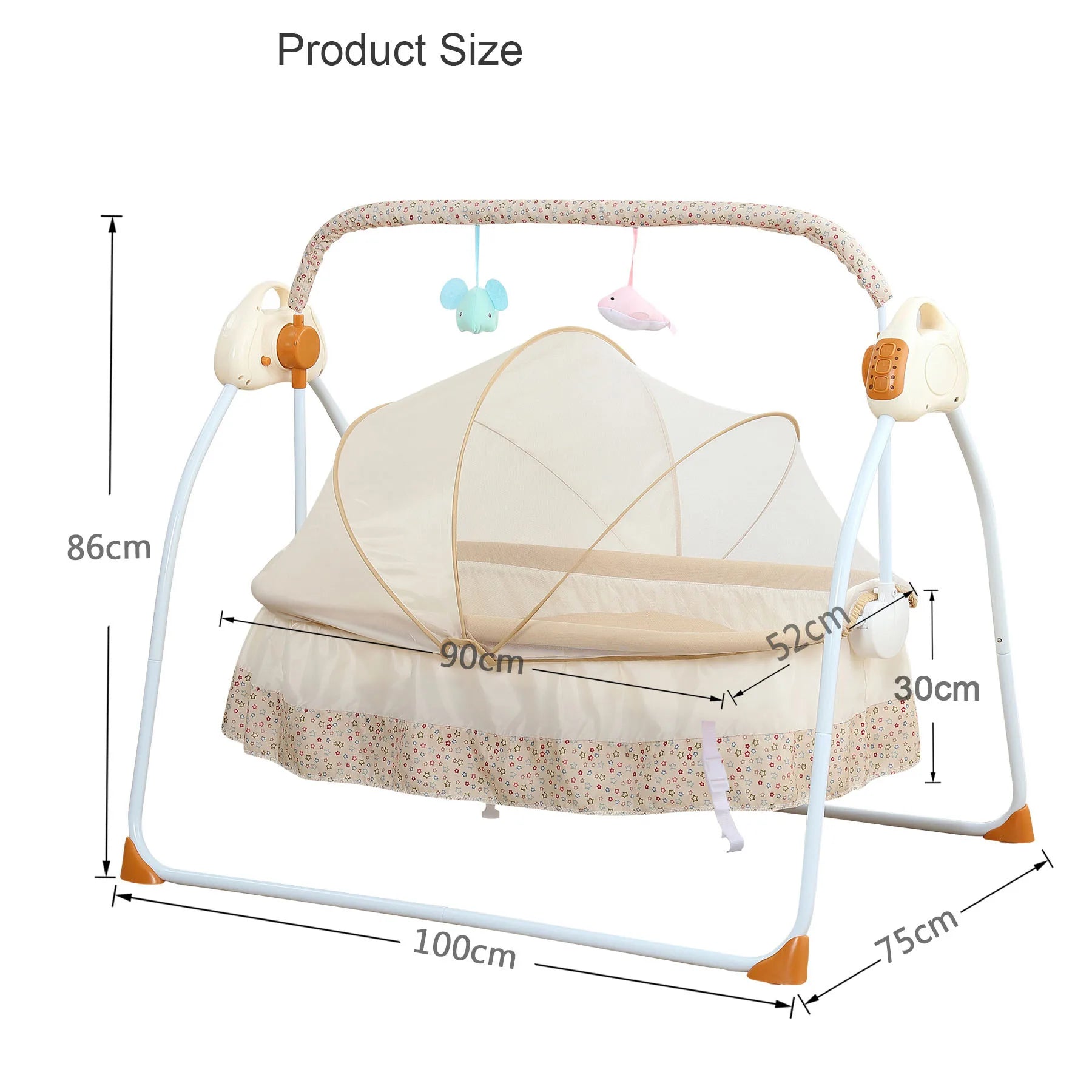 Bed Swing Sway Crib  Baby Cradle Kids Cribs Factory Production Multi Functional  Electric Baby