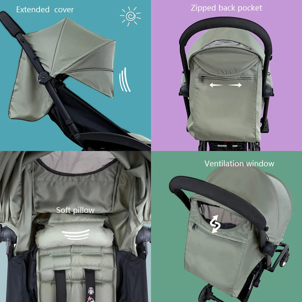 175 Degrees Stroller Hood Cushion Compatible With Babyzen YOYO2 Stroller Accessories Pram Cushion Pad Sun Shade Cushion Seat
