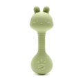 Food-Grade Baby Bunny Silicone Rattle Teether – Dumbbell Shape for Easy Grip, Handheld Toy for Infants